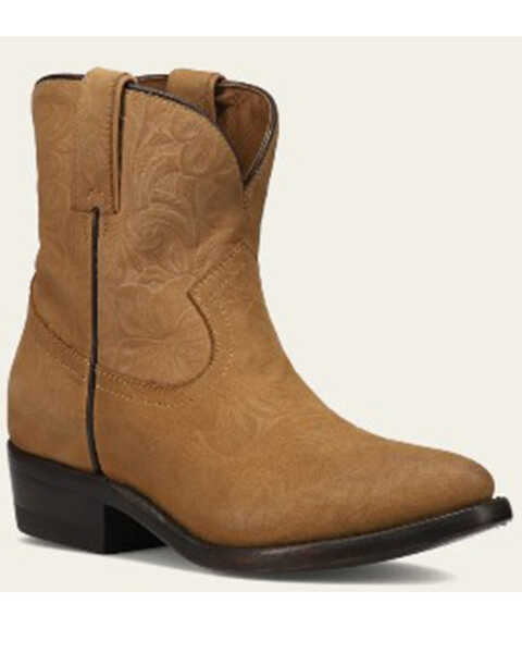 Frye Women's Billy Short Western Boots - Medium Toe , Tan, hi-res
