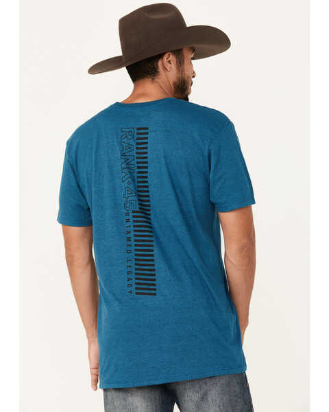 RANK 45® Men's Logo Short Sleeve Graphic T-Shirt, Medium Blue, hi-res