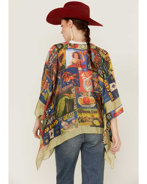 Image #4 - Johnny Was Women's Crate Shay Multicolored Silk Kimono, Multi, hi-res