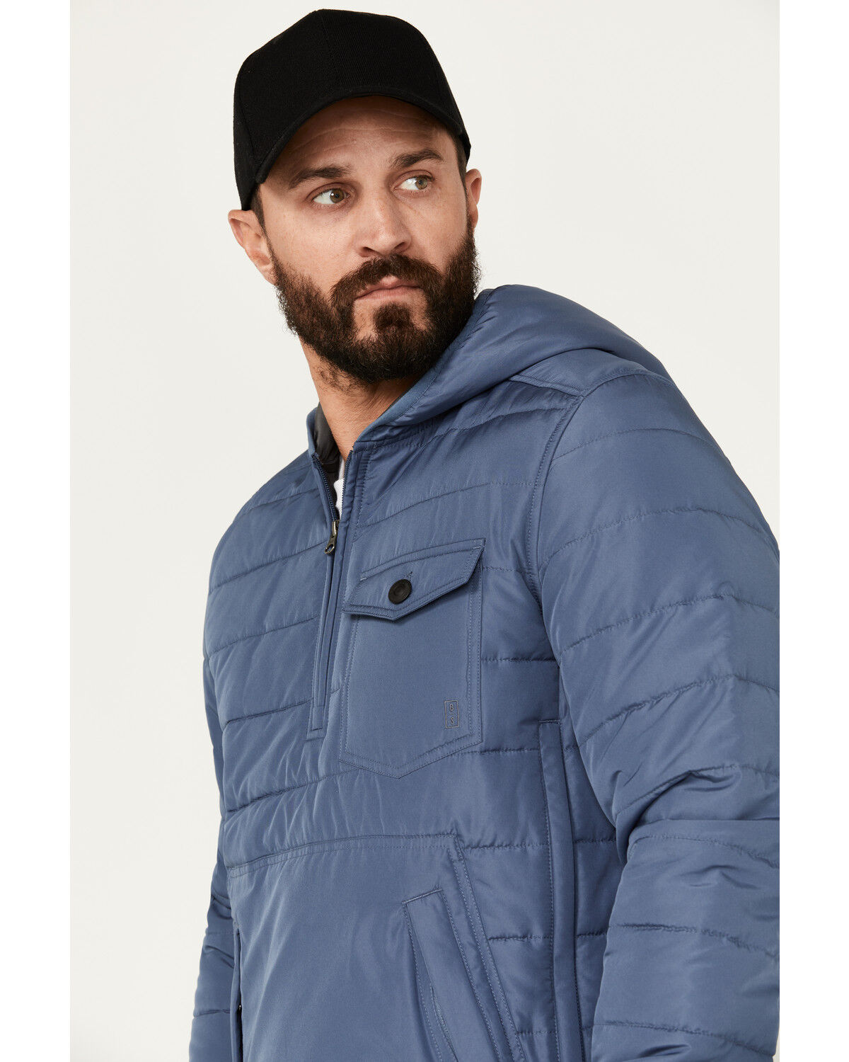 Image #2 - Brothers and Sons Men's Calhoun Anorak Insulated Hooded Jacket, Indigo, hi-res