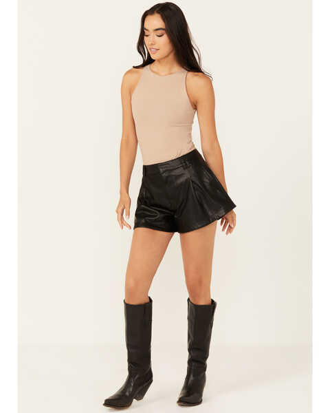 Image #1 - Free People Women's High Rise Free Reign Shorts , Black, hi-res