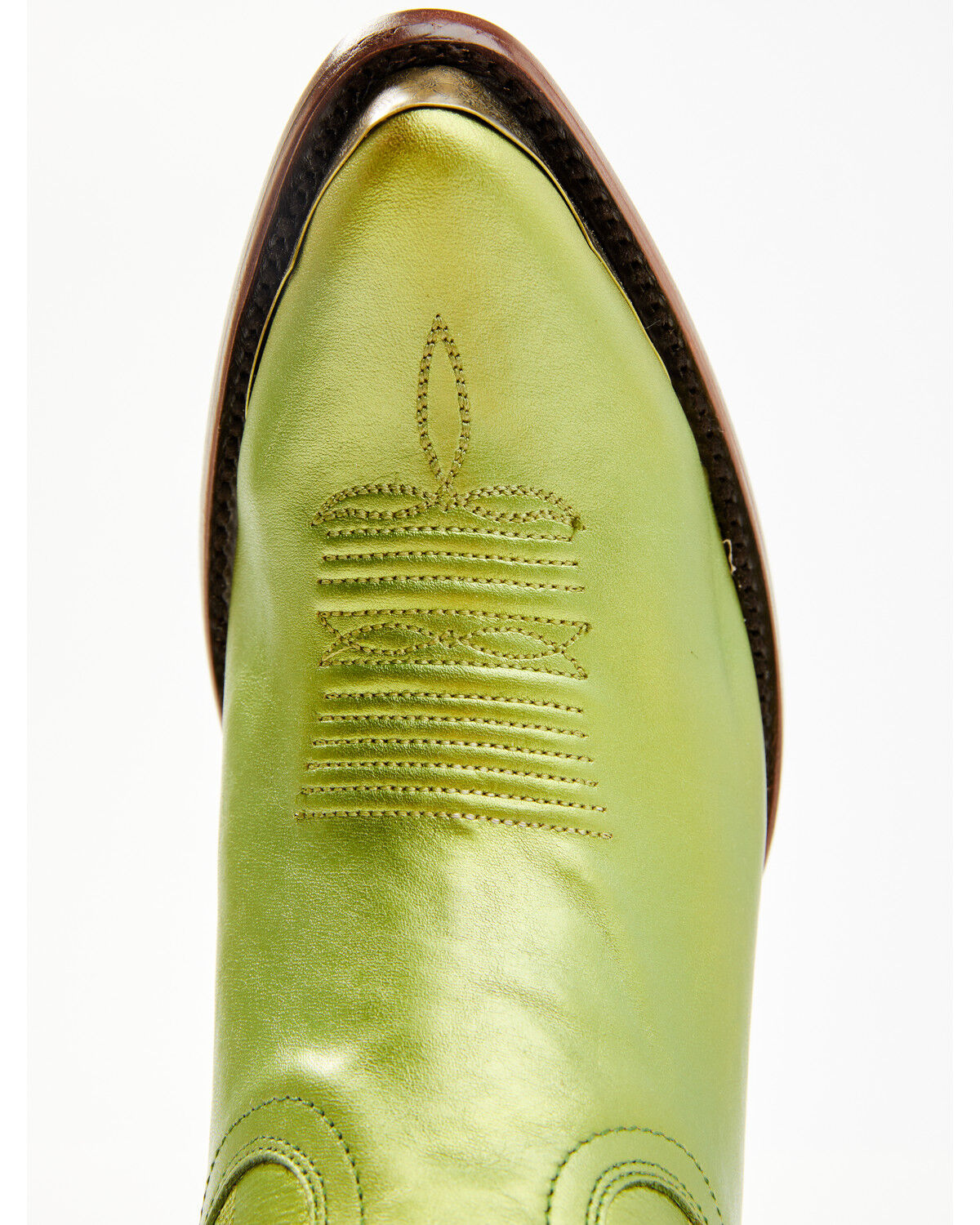 Image #6 - Idyllwind Women's Envy Metallic Fashion Leather Western Booties - Round Toe, Green, hi-res