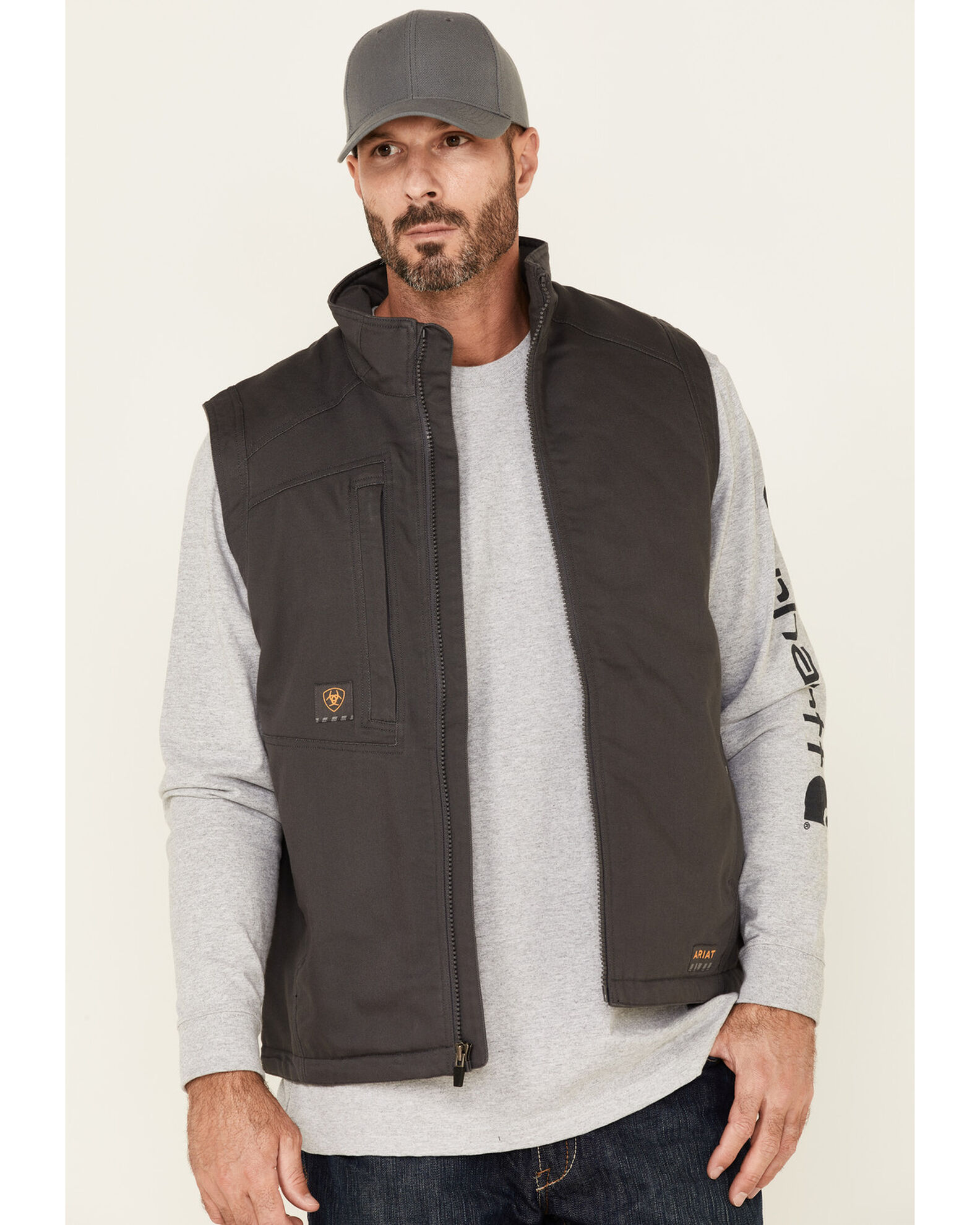 Gray ariat vest top