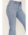 Image #2 - Shyanne Women's Light Wash High Rise Super Flare Tulip Jeans, Light Wash, hi-res