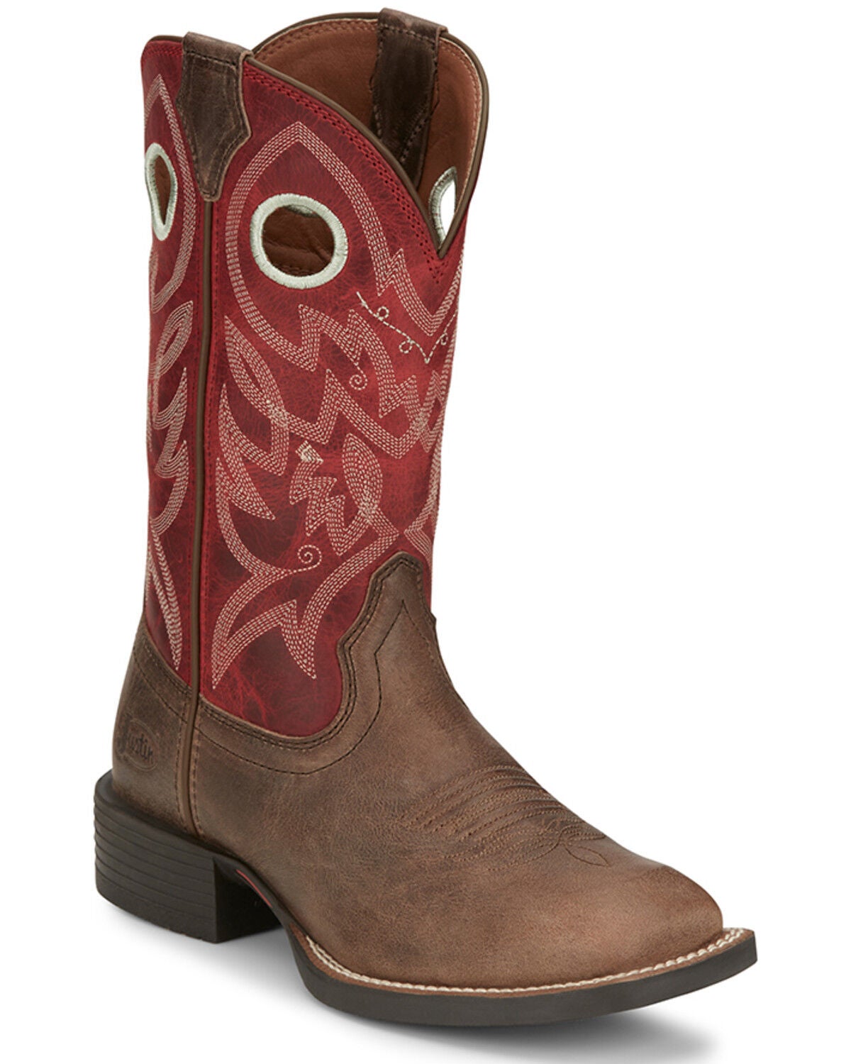 Justin Women's Liberty River Performance Western Boots - Broad Square Toe, Grey, hi-res