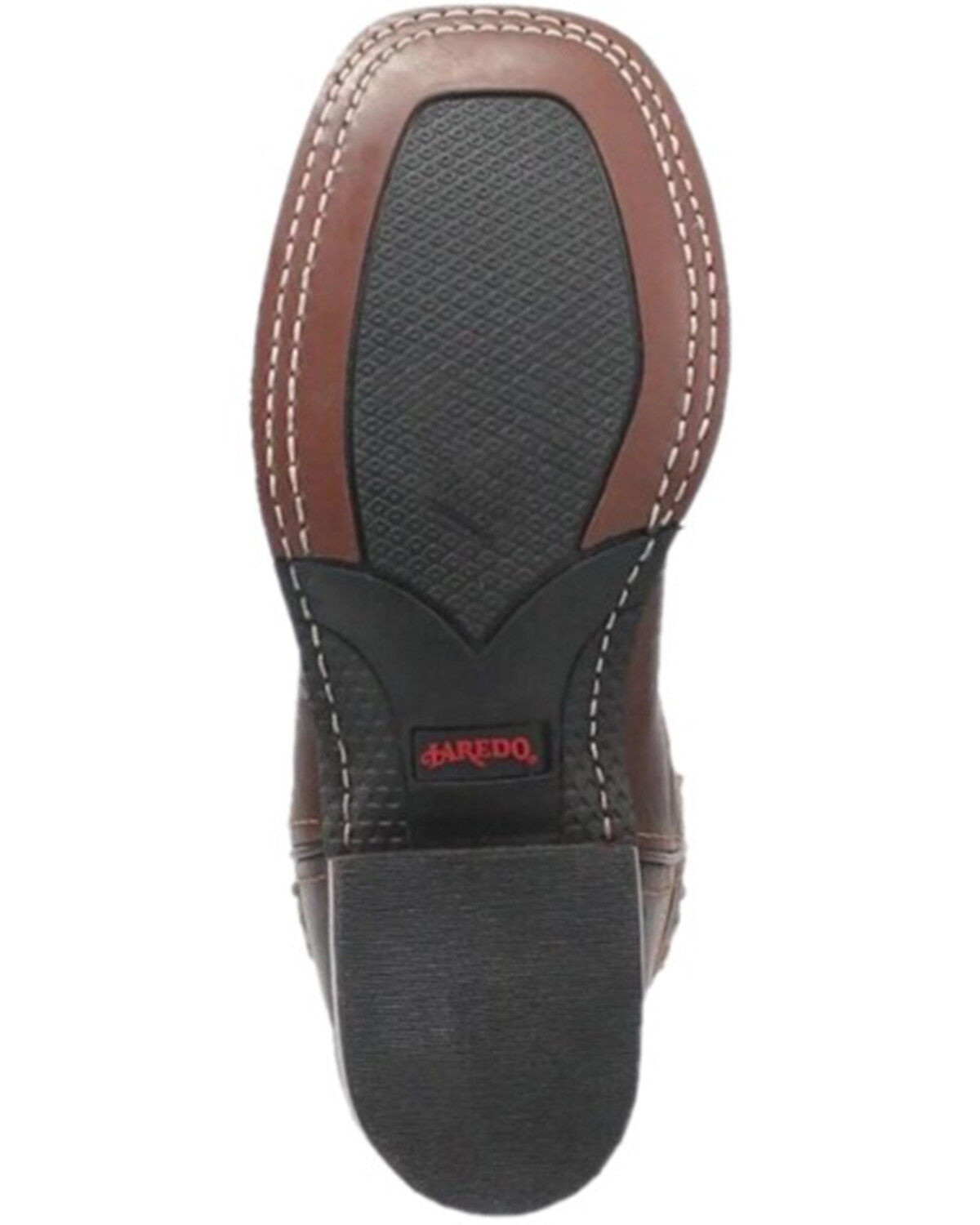 Image #6 - Laredo Women's Lockhart Studded Performance Western Boots - Broad Square Toe, Dark Brown, hi-res