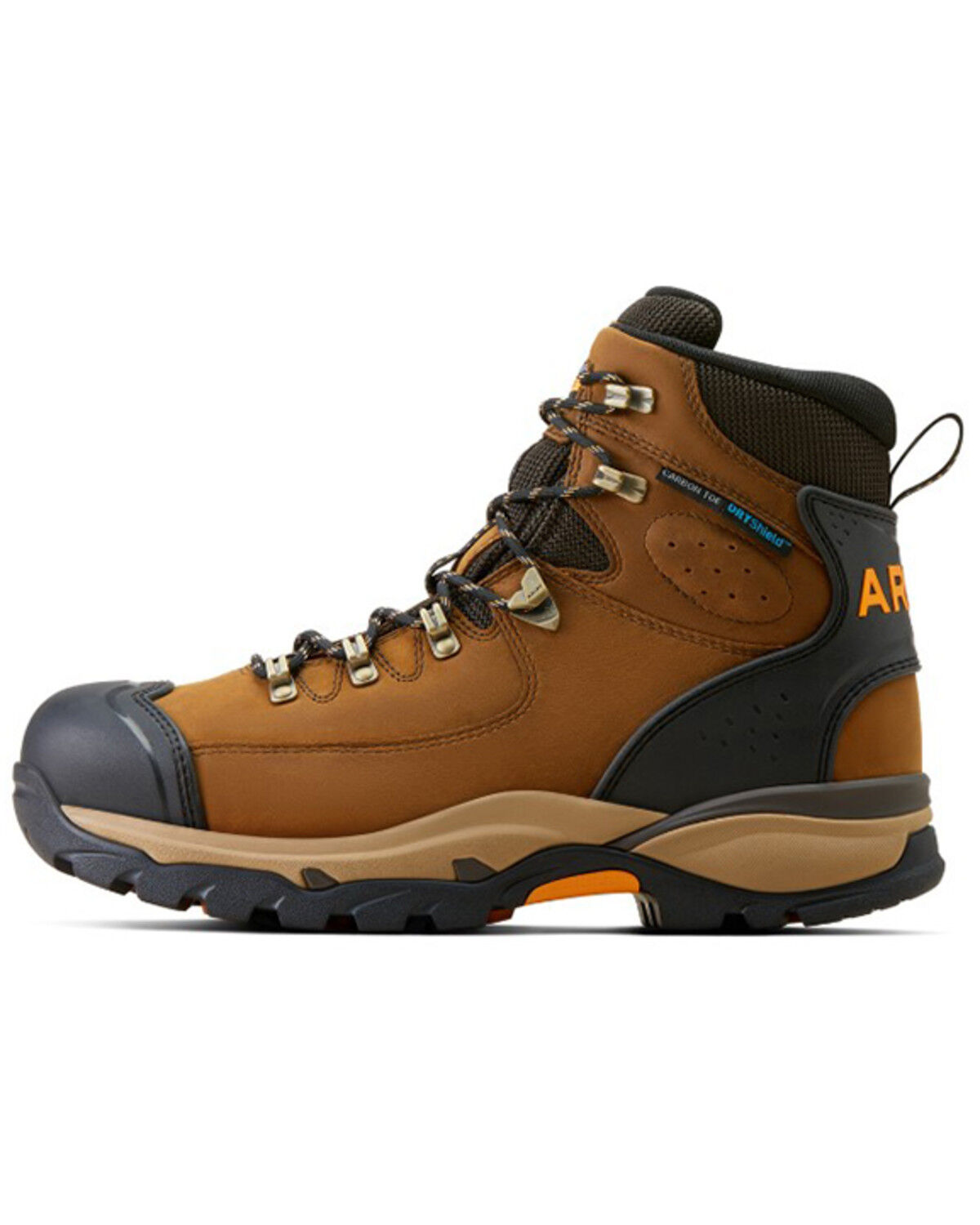 Image #2 - Ariat Men's 6" Endeavor Waterproof Work Boots - Carbon Toe, Brown, hi-res