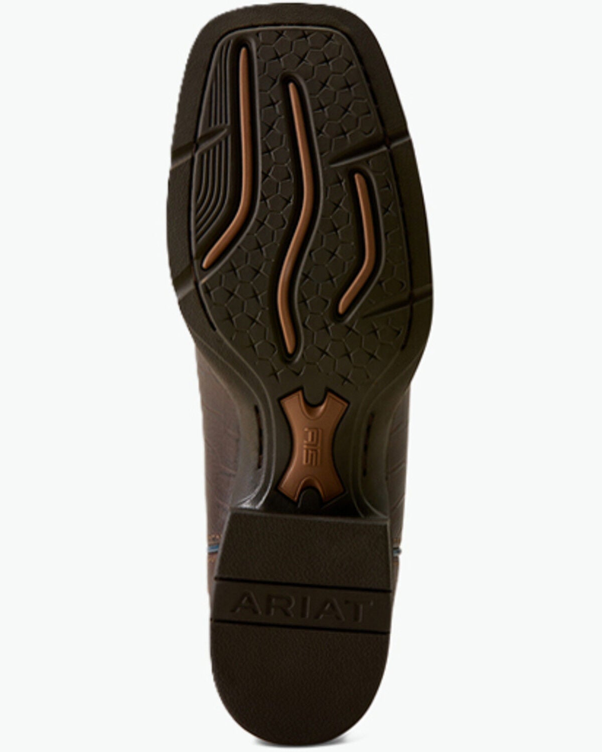 Image #5 - Ariat Women's Round Up Holly Crocodile Print Performance Western Boots - Broad Square Toe, Brown, hi-res