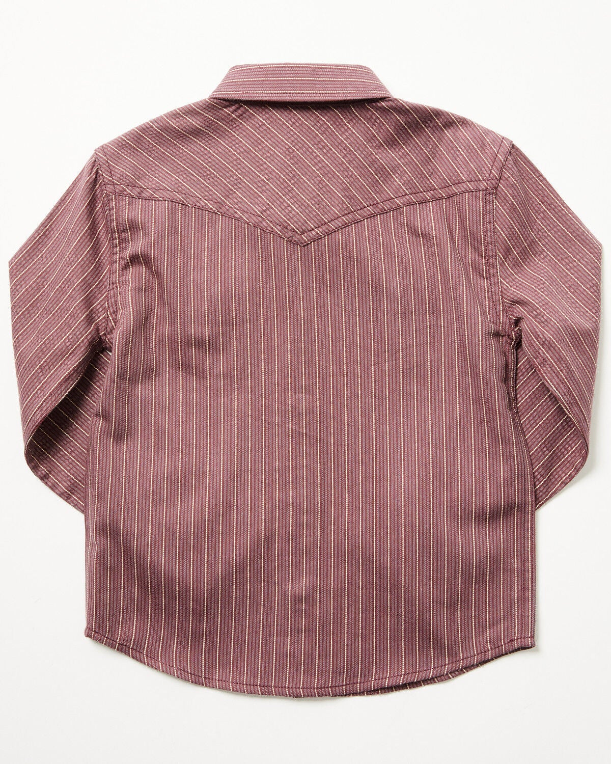 Image #3 - Cody James Toddler Boys' Everest Peak Striped Print Long Sleeve Snap Western Shirt, Burgundy, hi-res