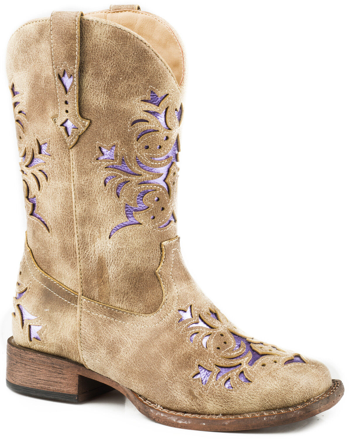 girl square toe cowgirl boots