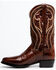 Image #3 - Dan Post Men's Swirled Embroidery Western Boots - Round Toe, Pecan, hi-res