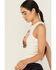 Image #2 - Idyllwind Women's Outlaw Livin Sleeveless Ribbed Tank Top, Ivory, hi-res
