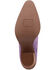 Image #7 - Dingo Women's Wild Sage Suede Fringe Western Booties - Round Toe, Purple, hi-res