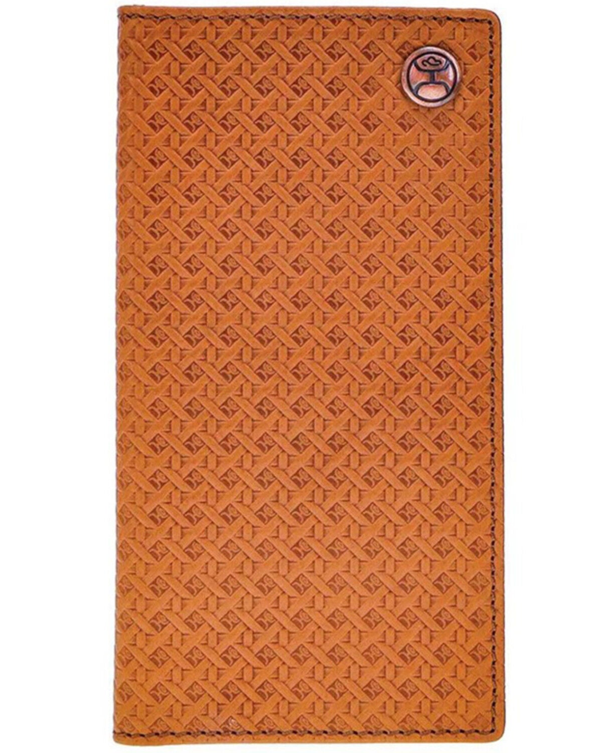 Hooey Men's Hands Up Basket Weave Rodeo Wallet, Tan, hi-res