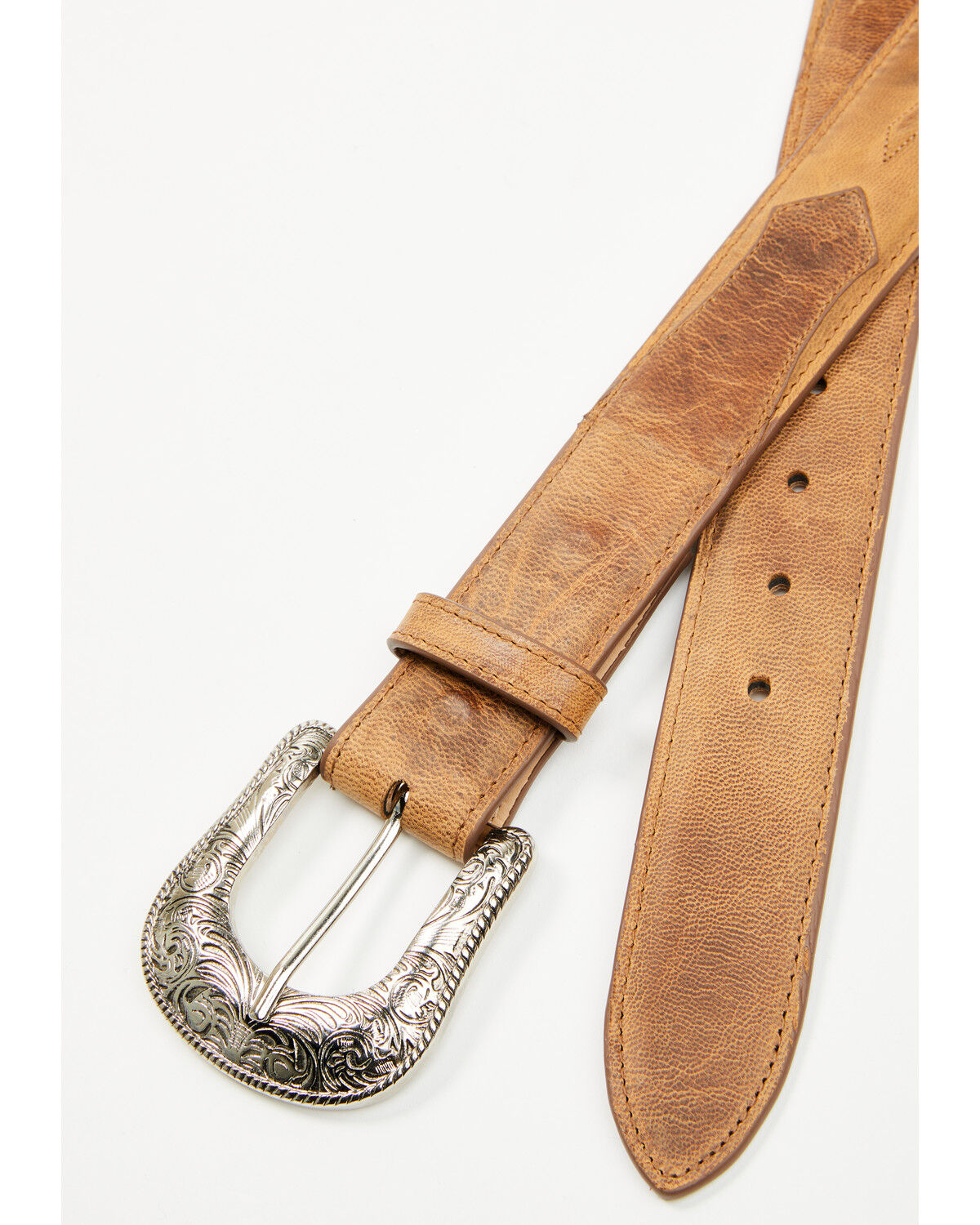 Image #5 - Cody James Black 1978® Men's Smooth Leather Belt, Distressed Brown, hi-res