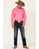 Cinch Men's Solid Button-Down Long Sleeve Western Shirt, Pink, hi-res