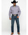 Resistol Men's Grey Clewiston Geo Print Long Sleeve Western Shirt , Grey, hi-res