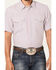 Image #3 - Cody James Men's Redfield Dobby Stripe Print Short Sleeve Snap Western Shirt, White, hi-res