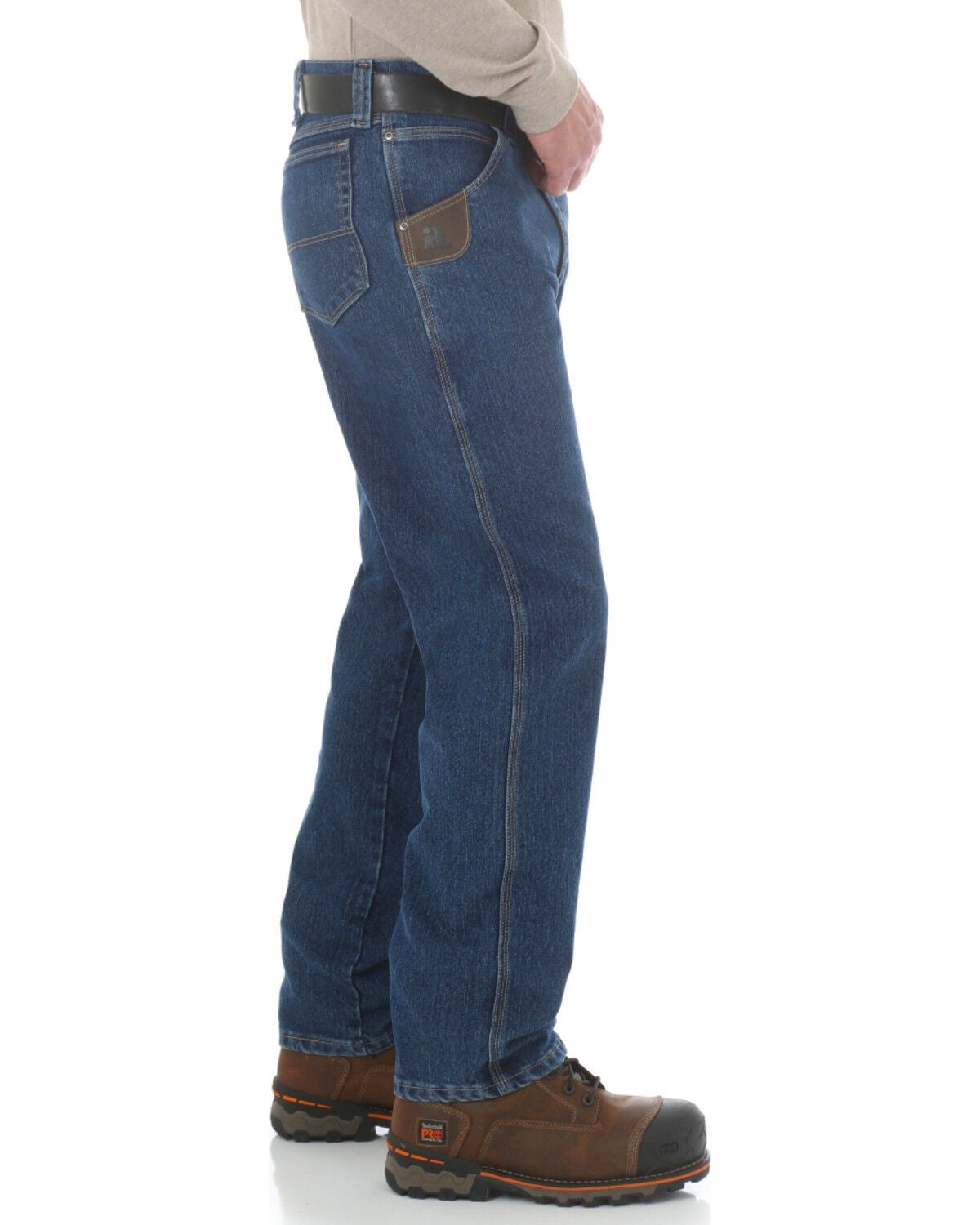 Image #2 - Wrangler Riggs Men's Advanced Comfort Straight Work Jeans, Midstone, hi-res