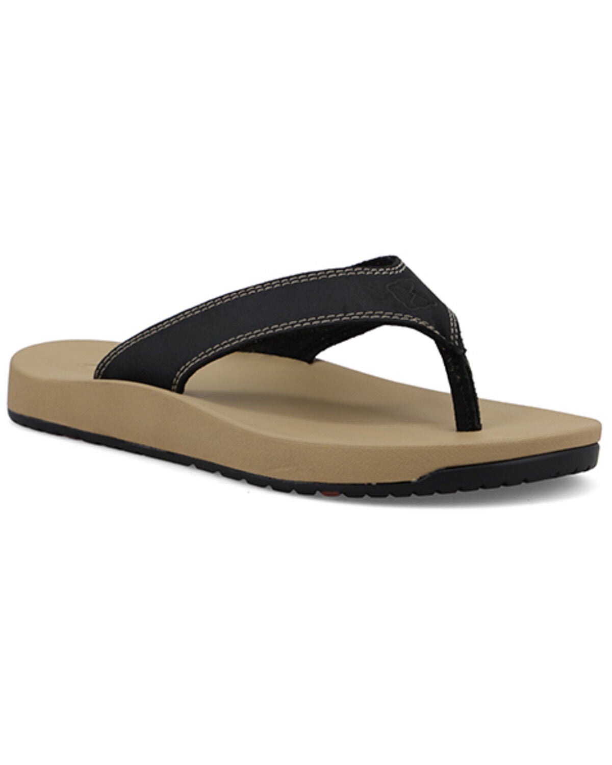 Image #1 - Twisted X Women's Flip Flops, Black, hi-res