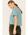 Cut & Paste Women's Sage Adventure Is Out There Graphic Cropped Tee , Sage, hi-res