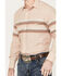Image #3 - Roper Men's Border Striped Long Sleeve Western Pearl Snap Shirt, Tan, hi-res