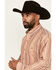 Image #2 - George Strait by Wrangler Men's Striped Long Sleeve Button-Down Stretch Western Shirt - Big, Multi, hi-res