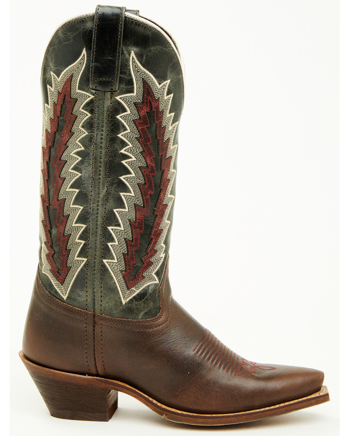 Image #2 - Laredo Women's Cadence Western Boots - Snip Toe, Dark Brown, hi-res