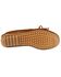 Women's Minnetonka Kilty Suede Moccasins - Wide, Brown, hi-res