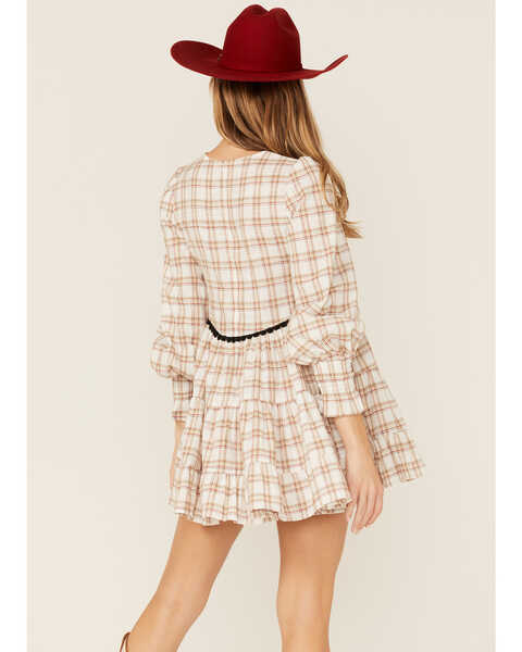 Image #4 - Maggie Sweet Women's Lupe Plaid Dress, Ivory, hi-res
