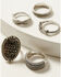 Image #2 - Idyllwind Women's Silver Picadilly 5-piece Ring Set, Silver, hi-res
