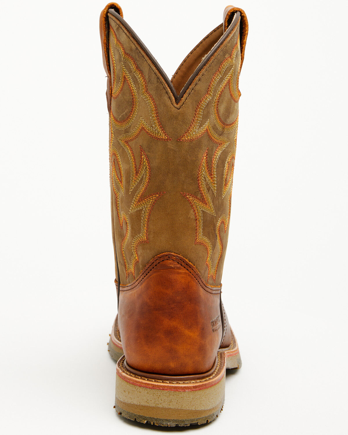 Image #5 - Double H Men's Domestic Pull-On Work Boots - Steel Toe, Dark Brown, hi-res