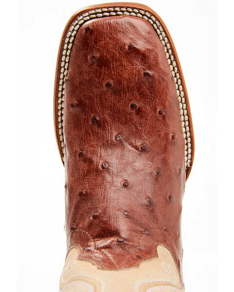 Image #6 - Shyanne Women's Olivia Exotic Ostrich Quill Western Boots - Broad Square Toe, Brown, hi-res