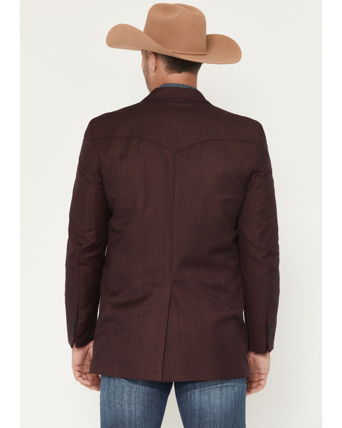 Image #4 - Circle S Men's Maro Houston Sportcoat, Maroon, hi-res