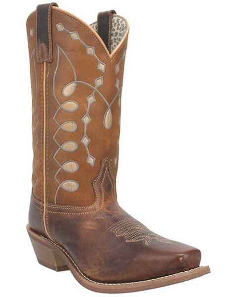 Image #1 - Laredo Women's Letty Western Boots - Square Toe, Tan, hi-res