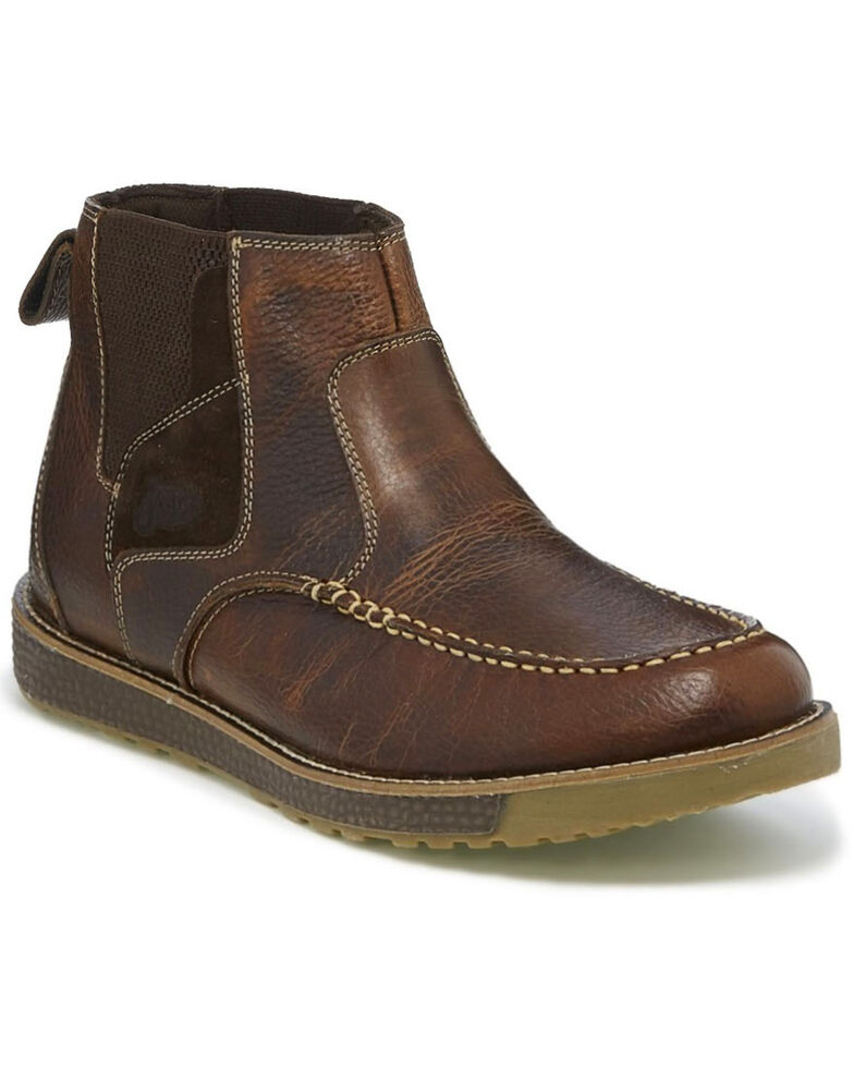 justin moc toe work boots