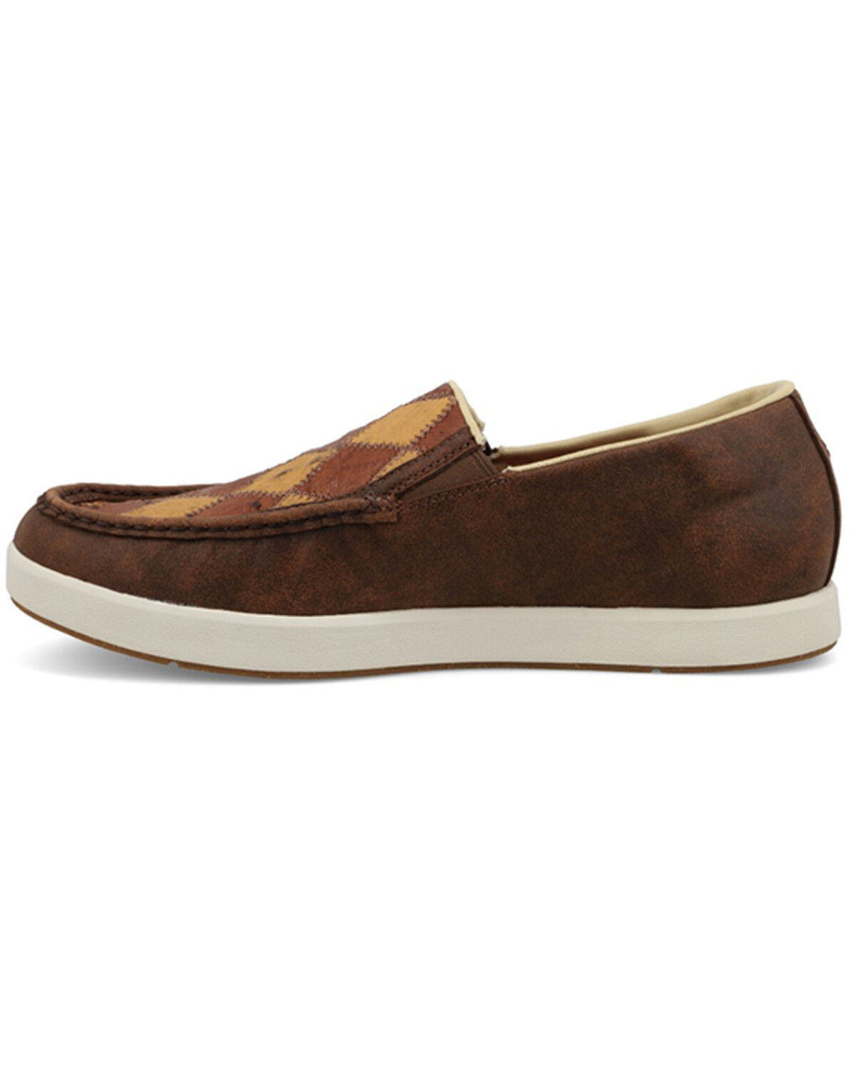 Image #3 - Twisted X Men's Exotic Ostrich Slip-On Ultralite X™ Casual Shoes - Moc Toe, Brown, hi-res