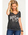 Idyllwind Women's Boss Lady Trustie Tee , Charcoal, hi-res