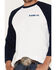 Image #3 - RANK 45® Men's Raglan 3/4 Sleeve Graphic T-Shirt, White, hi-res