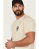 Image #3 - Brixton Men's Boot Barn Exclusive Vive Libre Mariachi Girl Short Sleeve Graphic T-Shirt, Sand, hi-res