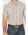 Image #3 - Panhandle Men's Southwestern Striped Short Sleeve Snap Western Shirt, Grey, hi-res