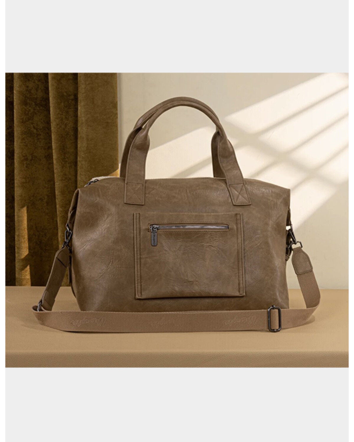 Image #3 - Wrangler Women's Southwestern Print Duffle Bag, Khaki, hi-res