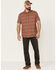 Image #2 - North River Men's Cozy Cotton Small Plaid Short Sleeve Button-Down Western Shirt , Red, hi-res