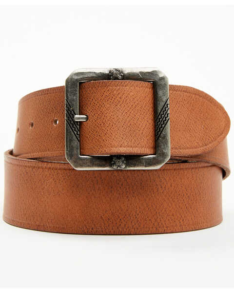 Cody James Men's Lawrence Leather Belt , Brown, hi-res