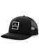 Image #1 - Brixton Men's Alpha Block Logo Patch Crossover MP Ball Cap, Black, hi-res