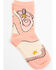 Image #1 - RANK 45 Girls' Saddle & Stars Crew Socks, Pink, hi-res