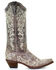 Image #2 - Corral Women's Crater with Bone Embroidery Western Boots - Snip Toe, Brown, hi-res