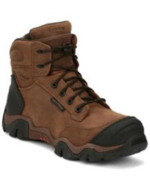 Chippewa Men's Cross Terrain 6" Lace-Up Waterproof Hiker Boots - Nano Composite Toe , Brown, hi-res
