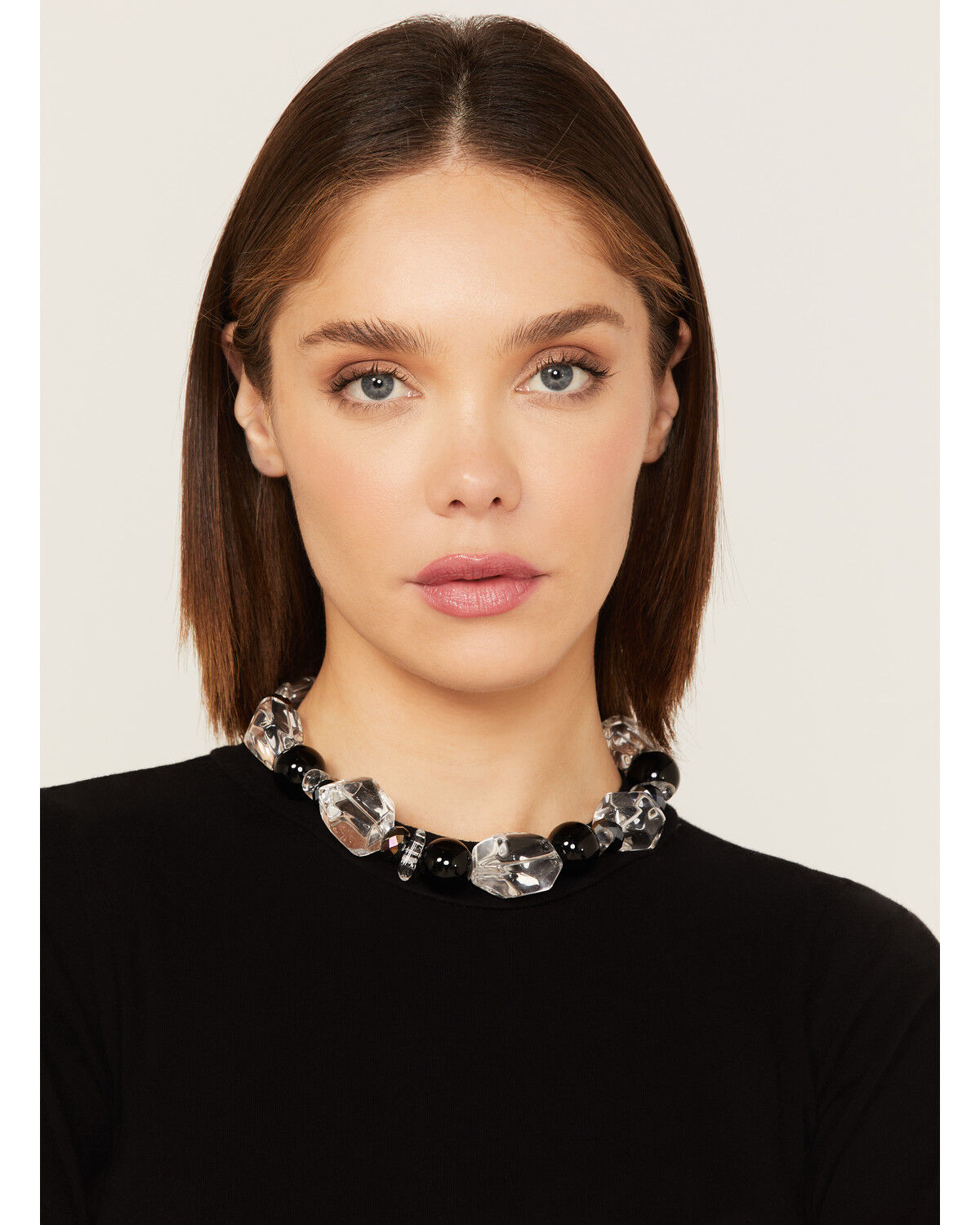 Image #1 - Paige Wallace Women's Quartz & Onyx Beaded Necklace, , hi-res