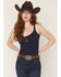 Image #1 - Idyllwind Women's Highland Embossed Buckle Belt, Dark Brown, hi-res